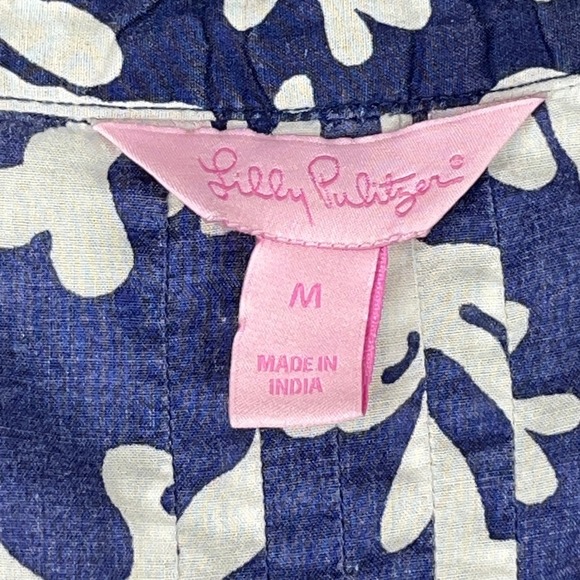 Lilly Pulitzer Embroidered Tunic Dress M Resort Vacation Boho Coastal‎ Relaxed - Picture 2 of 10